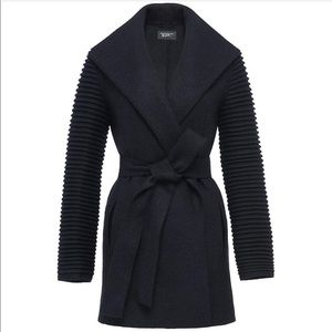 SENTALER baby alpaca black coat, size XS, EUC